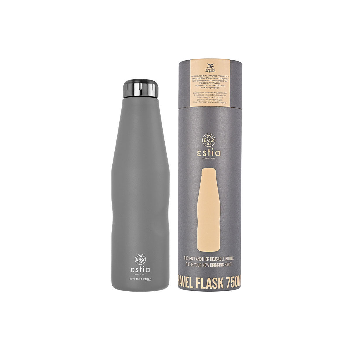 Travel Flask Fjord Grey 750ml