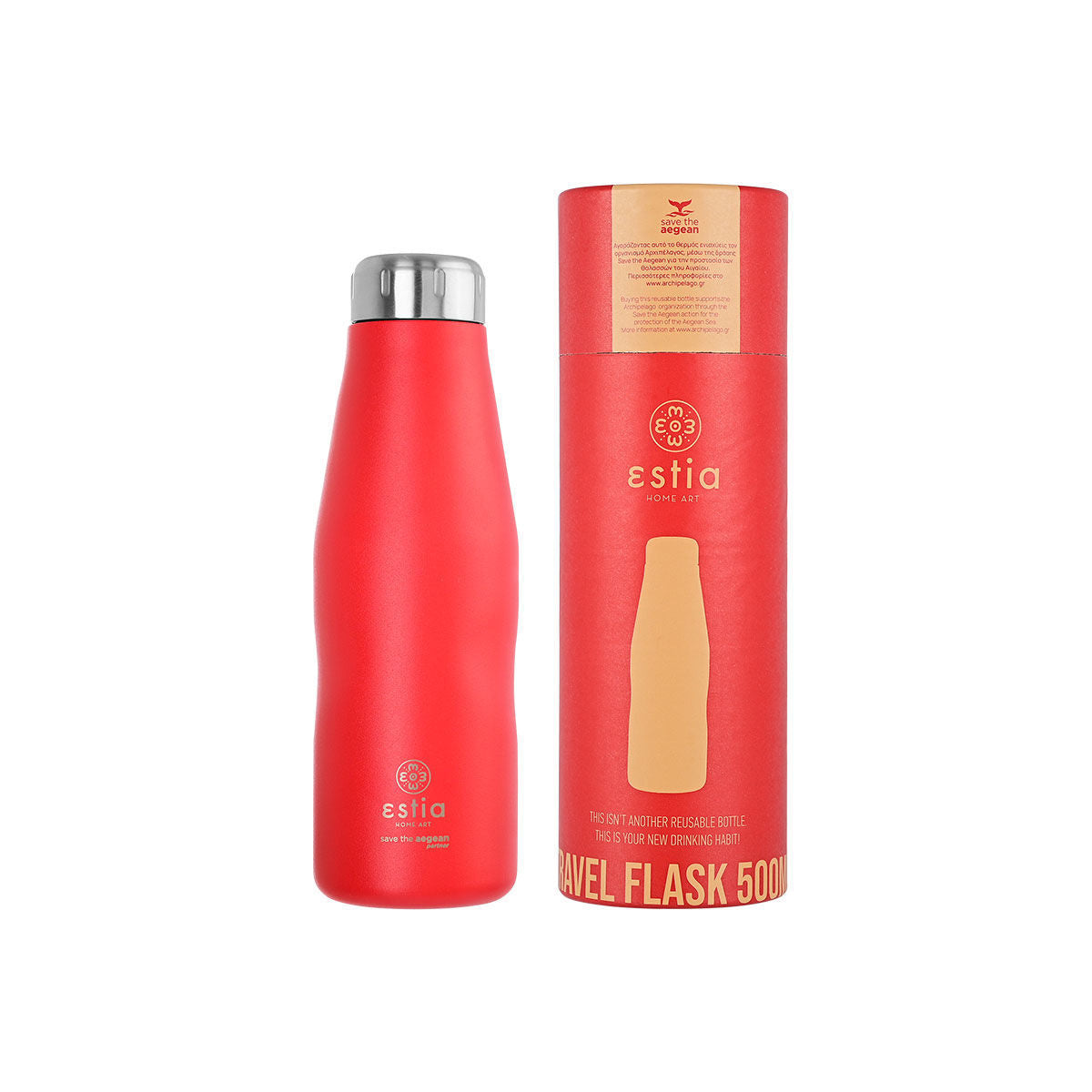 Travel Flask Scarlet Red 500ml