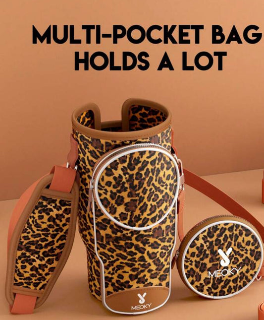 Τσάντα μεταφοράς Tumbler Brown Leopard