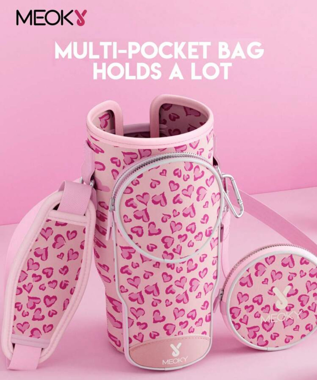 Τσάντα μεταφοράς Tumbler Pink Love
