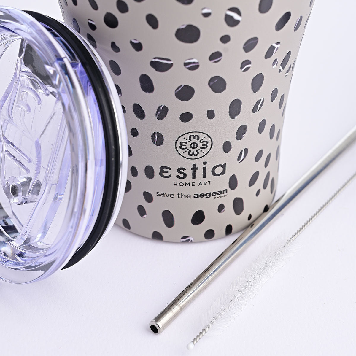 Coffee Mug Leopard Taupe 350ml