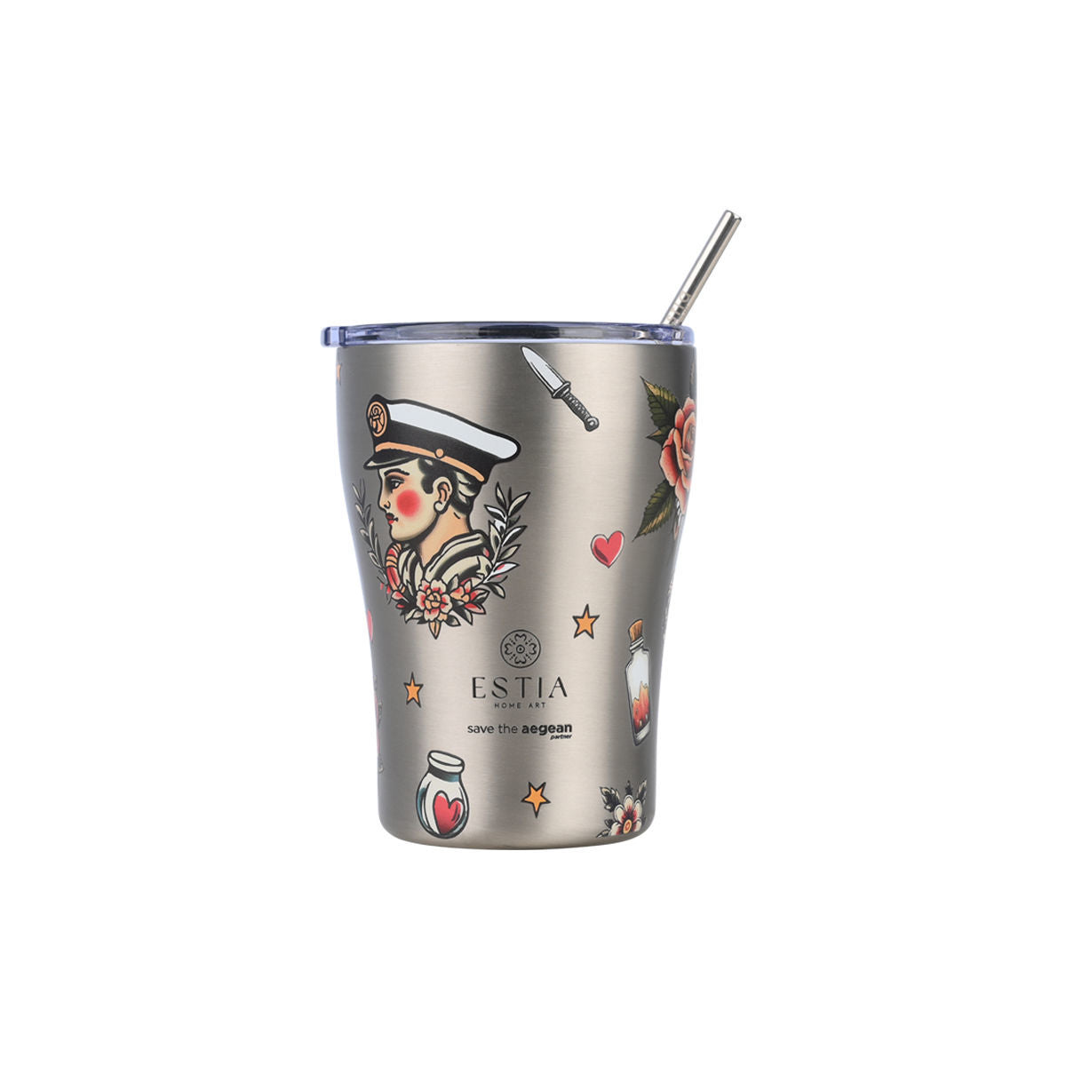 Coffee Mug Old School Ink 350ml